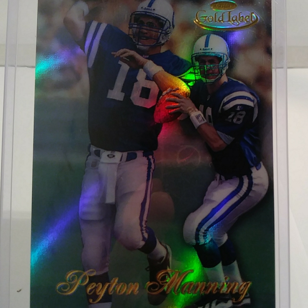 Peyton Manning 1998 Topps Gold Label Rookie Card